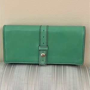 HOBO Alta Leather Wallet in Mint - Brand New with Dust Bag
